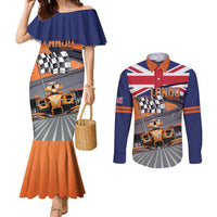 Personalised British Norris Couples Matching Mermaid Dress and Long Sleeve Button Shirt 2025 Champion Australia GP