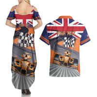 Personalised British Norris Couples Matching Summer Maxi Dress and Hawaiian Shirt 2025 Champion Australia GP
