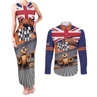 Personalised British Norris Couples Matching Tank Maxi Dress and Long Sleeve Button Shirt 2025 Champion Australia GP