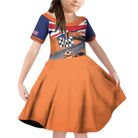 Personalised British Norris Family Matching Off Shoulder Short Dress and Hawaiian Shirt 2025 Champion Australia GP