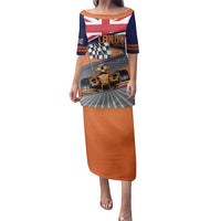 Personalised British Norris Family Matching Puletasi and Hawaiian Shirt 2025 Champion Australia GP