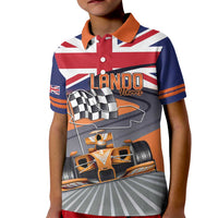 Personalised British Norris Kid Polo Shirt 2025 Champion Australia GP
