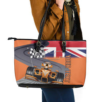Personalised British Norris Leather Tote Bag 2025 Champion Australia GP