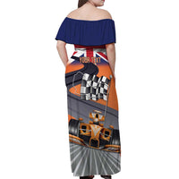 Personalised British Norris Off Shoulder Maxi Dress 2025 Champion Australia GP
