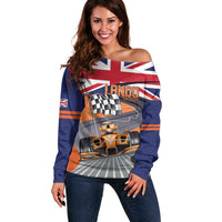 Personalised British Norris Off Shoulder Sweater 2025 Champion Australia GP