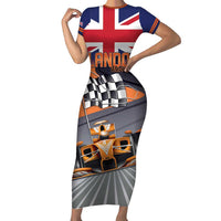 Personalised British Norris Short Sleeve Bodycon Dress 2025 Champion Australia GP