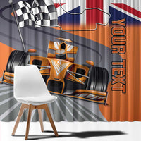 Personalised British Norris Window Curtain 2025 Champion Australia GP