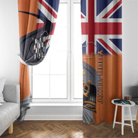 Personalised British Norris Window Curtain 2025 Champion Australia GP