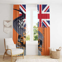 Personalised British Norris Window Curtain 2025 Champion Australia GP