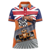 Personalised British Norris Women Polo Shirt 2025 Champion Australia GP