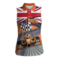 Personalised British Norris Women Sleeveless Polo Shirt 2025 Champion Australia GP