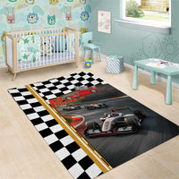 Racing Car 2025 Area Rug Born To Speed