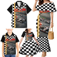Racing Car 2025 Family Matching Mermaid Dress and Hawaiian Shirt Born To Speed