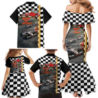 Racing Car 2025 Family Matching Mermaid Dress and Hawaiian Shirt Born To Speed