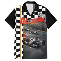 Racing Car 2025 Family Matching Off Shoulder Maxi Dress and Hawaiian Shirt Born To Speed