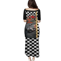 Racing Car 2025 Family Matching Puletasi and Hawaiian Shirt Born To Speed