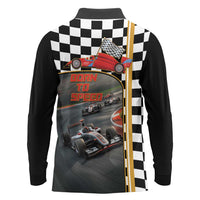 Racing Car 2025 Long Sleeve Polo Shirt Born To Speed