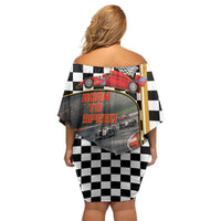 Racing Car 2025 Off Shoulder Short Dress Born To Speed