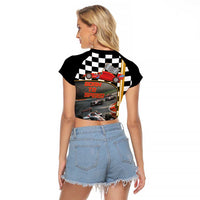Racing Car 2025 Raglan Cropped T Shirt Born To Speed