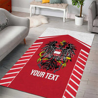 Custom Austria Football Area Rug Come On Das Team