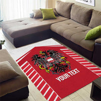 Custom Austria Football Area Rug Come On Das Team