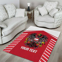 Custom Austria Football Area Rug Come On Das Team