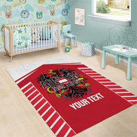 Custom Austria Football Area Rug Come On Das Team