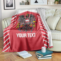 Custom Austria Football Blanket Come On Das Team