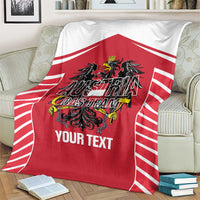 Custom Austria Football Blanket Come On Das Team