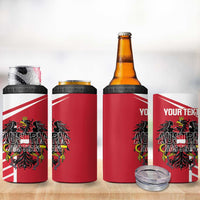 Custom Austria Football 4 in 1 Can Cooler Tumbler Come On Das Team