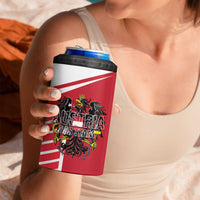 Custom Austria Football 4 in 1 Can Cooler Tumbler Come On Das Team