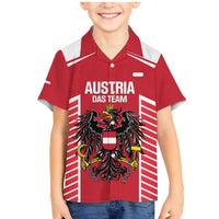 Custom Austria Football Family Matching Mermaid Dress and Hawaiian Shirt Come On Das Team