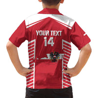 Custom Austria Football Family Matching Puletasi and Hawaiian Shirt Come On Das Team