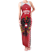 Custom Austria Football Family Matching Tank Maxi Dress and Hawaiian Shirt Come On Das Team