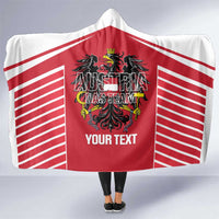 Custom Austria Football Hooded Blanket Come On Das Team