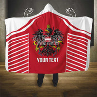 Custom Austria Football Hooded Blanket Come On Das Team