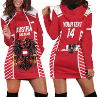 Custom Austria Football Hoodie Dress Come On Das Team