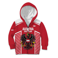 Custom Austria Football Kid Hoodie Come On Das Team