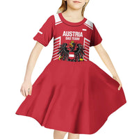 Custom Austria Football Kid Short Sleeve Dress Come On Das Team