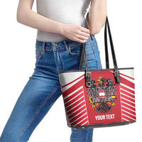 Custom Austria Football Leather Tote Bag Come On Das Team