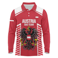 Custom Austria Football Long Sleeve Polo Shirt Come On Das Team