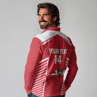 Custom Austria Football Long Sleeve Polo Shirt Come On Das Team