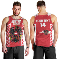 Custom Austria Football Men Tank Top Come On Das Team