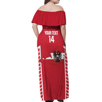 Custom Austria Football Off Shoulder Maxi Dress Come On Das Team