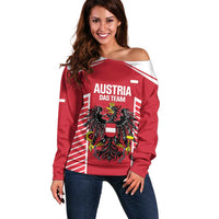 Custom Austria Football Off Shoulder Sweater Come On Das Team