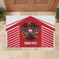 Custom Austria Football Rubber Doormat Come On Das Team