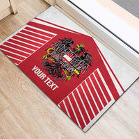 Custom Austria Football Rubber Doormat Come On Das Team