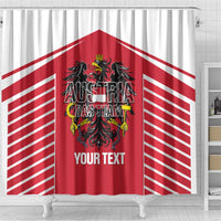 Custom Austria Football Shower Curtain Come On Das Team