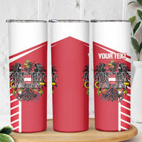 Custom Austria Football Skinny Tumbler Come On Das Team