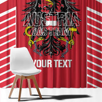 Custom Austria Football Window Curtain Come On Das Team